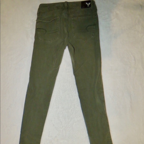 American Eagle Army Green Jeggings - Picture 2 of 6